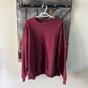 Men's Vintage Starter Crewneck Burgundy